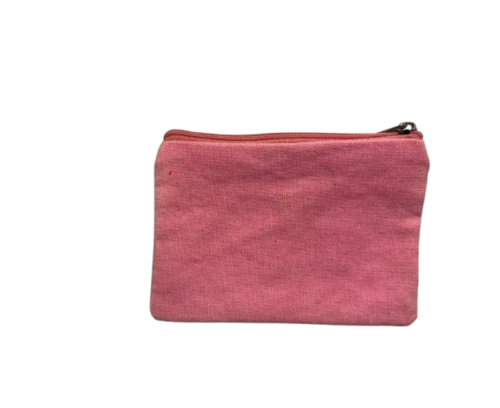 "Welcome Baby" Seed Bead Coin Purse Pink
