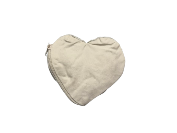 Heart shaped "Mom" Seed Bead Coin Purse